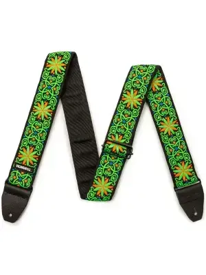 Ремінь для гітари Dunlop Jimi Hendrix Blacklight Fillmore Green Strap