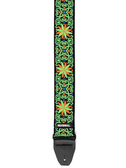 Ремінь для гітари Ремінь для гітари Dunlop Jimi Hendrix Blacklight Fillmore Green Strap