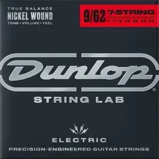 Dunlop DEN0962-7 Nickel Wound Electric Guitar Strings 09-62 | 7-String