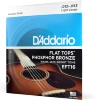 Струни D'Addario EFT16 Flat Tops Phosphor Bronze Light 12-53