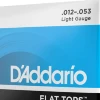 Струни D'Addario EFT16 Flat Tops Phosphor Bronze Light 12-53