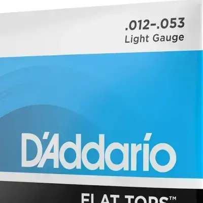 Струни D'Addario EFT16 Flat Tops Phosphor Bronze Light 12-53
