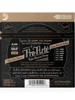 D'Addario EJ49 Pro-Arte Black Nylon Normal Tension
