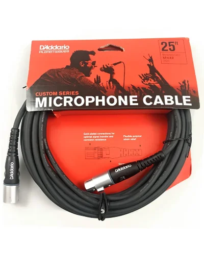 Мікрофонний кабель D'Addario PW-M-25 Custom Series Microphone Cable (7.62m)