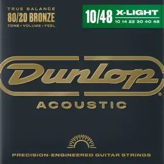 Dunlop DAB1048 80/20 Bronze Acoustic Guitar Strings 10-48