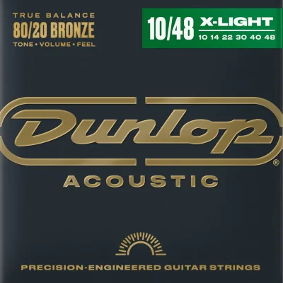 Струни Dunlop DAB1048 80/20 Bronze Acoustic Guitar Strings 10-48
