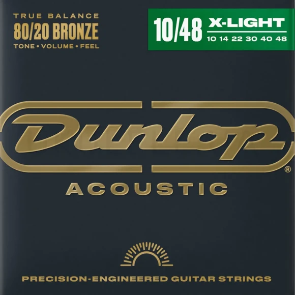 Струны Dunlop DAB1048 80/20 Bronze Acoustic Guitar Strings 10-48