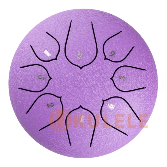 Глюкофон Hluru Huashu THD8-6 Lavander 6" (15см) 8 нот Tongue Drum Carbon Steel