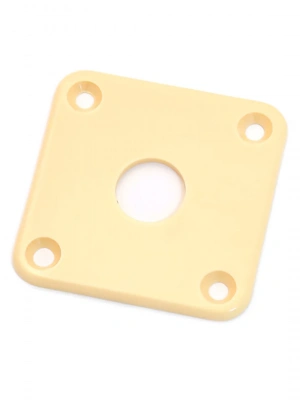 Paxphil DR-002 Jack Plate Les Paul Plastic (Ivory)