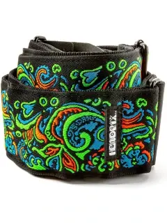 Dunlop Jimi Hendrix Blacklight Love Drops Blue Strap