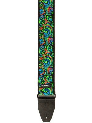 Ремінь для гітари Dunlop Jimi Hendrix Blacklight Love Drops Blue Strap