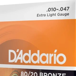 D'Addario EJ10 80/20 Bronze Extra Light 10-47