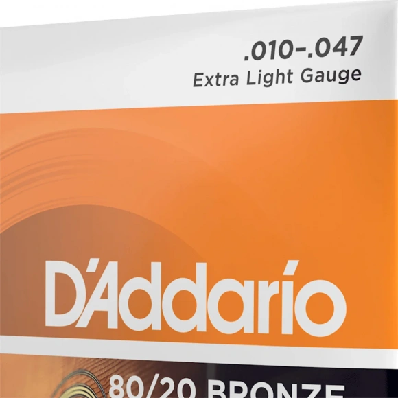 Струни D'Addario EJ10 80/20 Bronze Extra Light 10-47 Струни D'Addario EJ10 80/20 Bronze Extra Light 10-47