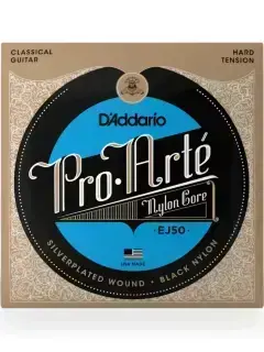 D'Addario EJ50 Pro Arte Black Nylon Hard Tension