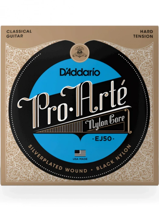 Струни Струни D'Addario EJ50 Pro Arte Black Nylon Hard Tension