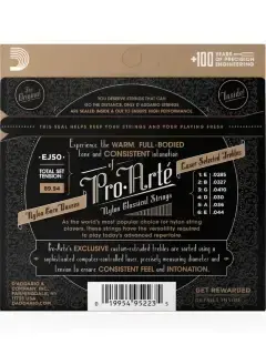 D'Addario EJ50 Pro Arte Black Nylon Hard Tension