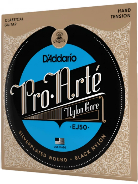 D'Addario EJ50 Pro Arte Black Nylon Hard Tension