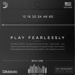 D'Addario NYXL1260 NYXL Electric Extra Heavy 12-60