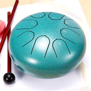 Hluru Huashu THD8-6 Malahite Tongue Drum (8notes 6") Carbon Steel