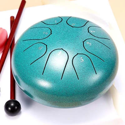 Глюкофон Hluru Huashu THD8-6 Malahite Tongue Drum (8notes 6") Carbon Steel