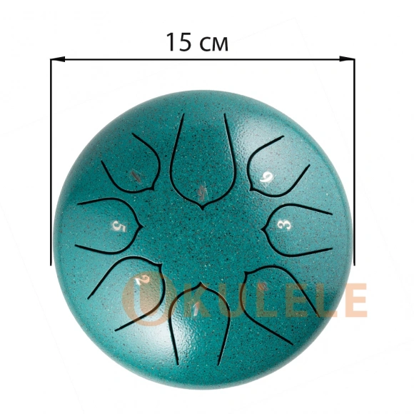 Глюкофон Hluru Huashu THD8-6 Malahite Tongue Drum (8notes 6") Carbon Steel