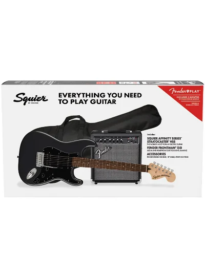 Електрогітара Squier Affinity Series Strat Pack HSS Charcoal Frost Metallic