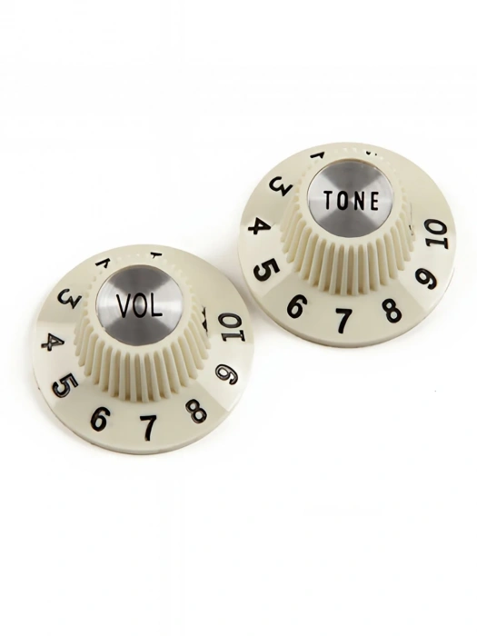 Ручка для потенціометра Ручка для потенціометра Fender Pure Vintage 1965 Jazzmaster Witch Hat Knob Set