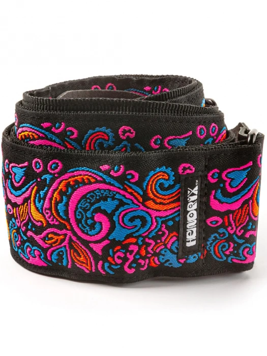Ремінь для гітари Ремінь для гітари Dunlop Jimi Hendrix Blacklight Love Drops Pink Strap