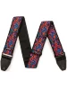 Ремінь для гітари Dunlop Jimi Hendrix Blacklight Love Drops Pink Strap