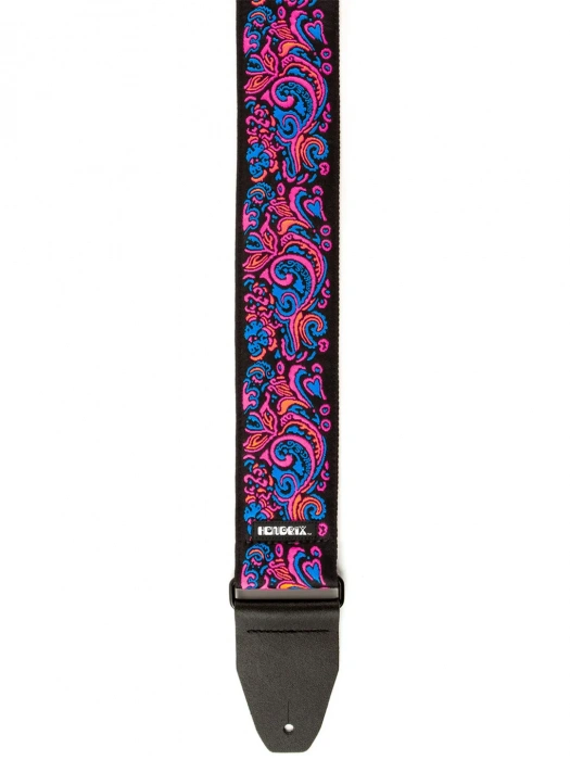 Dunlop Jimi Hendrix Blacklight Love Drops Pink Strap