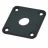 Paxphil DR-002 Jack Plate Les Paul Plastic (Black)