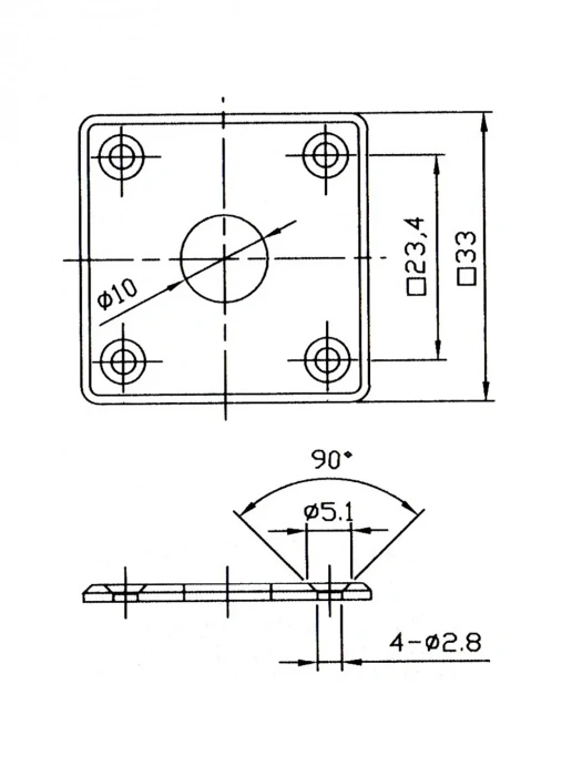 Paxphil DR-002 Jack Plate Les Paul Plastic (Black)