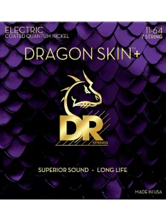 DR Strings DEQ7-11/64 Dragon Skin+ Electric Heavy 7-String 11-64