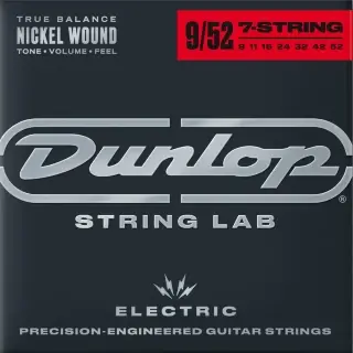 Dunlop DEN09527 Nickel Wound Electric Guitar Strings 09-52 | 7-String