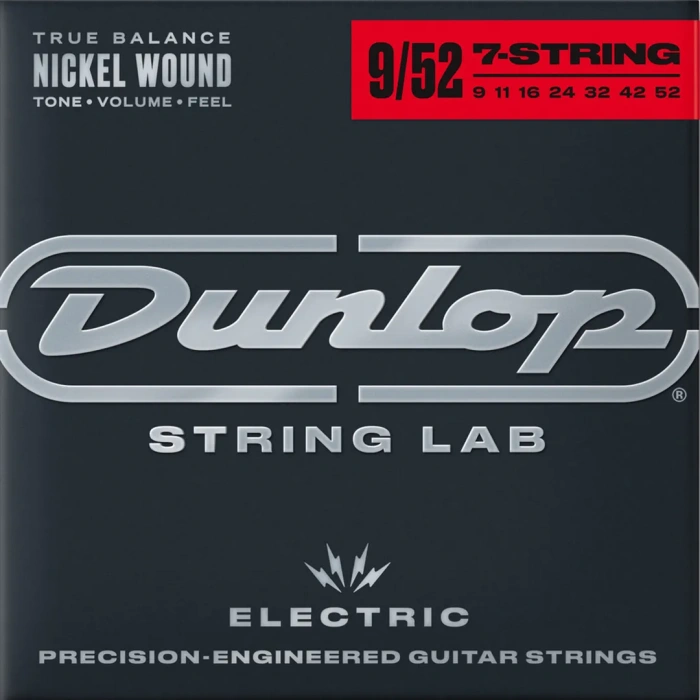 Струни Струни Dunlop DEN09527 Nickel Wound Electric Guitar Strings 09-52 | 7-String