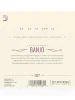 Струни для банджо D'Addario EJ57 Banjo Nickel Plated Steel Custom Medium (11-22)