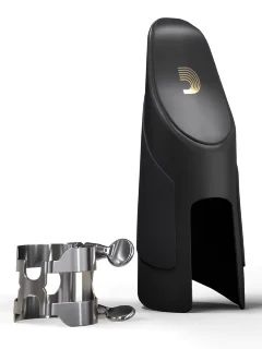 D'Addario HAS1S H-Ligature & Cap for Alto Saxophone Silver-Plated