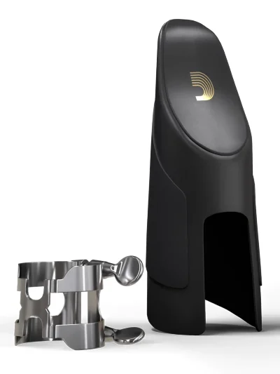 Лігатура D'Addario HAS1S H-Ligature & Cap for Alto Saxophone Silver-Plated