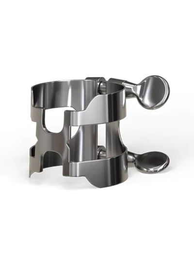 Лігатура D'Addario HAS1S H-Ligature & Cap for Alto Saxophone Silver-Plated