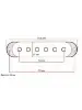 Кришка звукознимача Dimarzio DM2001W Strat Pickup Covers (White)