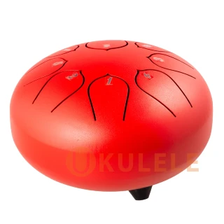 Hluru Huashu THD8-6 Red Tongue Drum (8notes 6") Carbon Steel