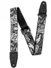 Ремінь для гітари Levy’s MP2TAT-001 Tattoo Series (Black & White Clowns)