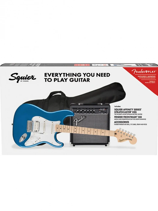 Електрогітара Електрогітара Squier Affinity Series Strat Pack HSS Lake Placid Blue