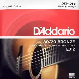 D'Addario EJ12 80/20 Bronze Medium 13-56