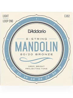D'Addario EJ62 Mandolin 80/20 Bronze Light (10-34)