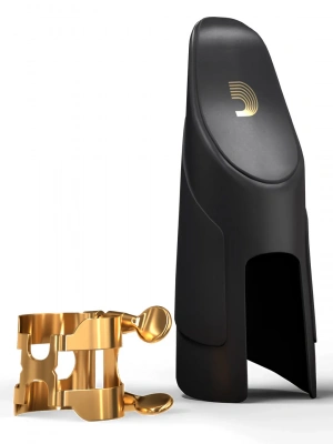 D'Addario HCL1G H-Ligature &amp; Cap for Bb Clarinet Gold-Plated