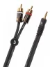 Інсертний кабель D'Addario PW-MP-05 Custom Series Dual RCA to 3.5 Stereo Mini Jack Cable (1.5m)