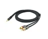 Інсертний кабель D'Addario PW-MP-05 Custom Series Dual RCA to 3.5 Stereo Mini Jack Cable (1.5m)