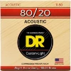 Струни DR HA-11 Hi-Beam Acoustic 80/20 Bronze Custom Light 11-50
