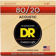 DR HA-11 Hi-Beam Acoustic 80/20 Bronze Custom Light 11-50 DR HA-11 Hi-Beam Acoustic 80/20 Bronze Custom Light 11-50